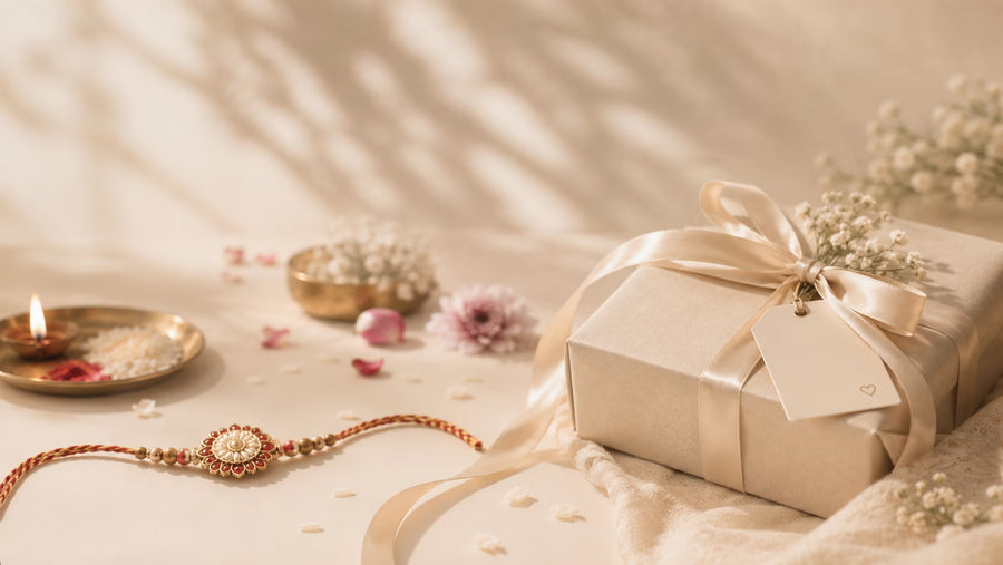 A beautifully wrapped Sobabu gift box with baby sleep essentials prepared for a growing family.