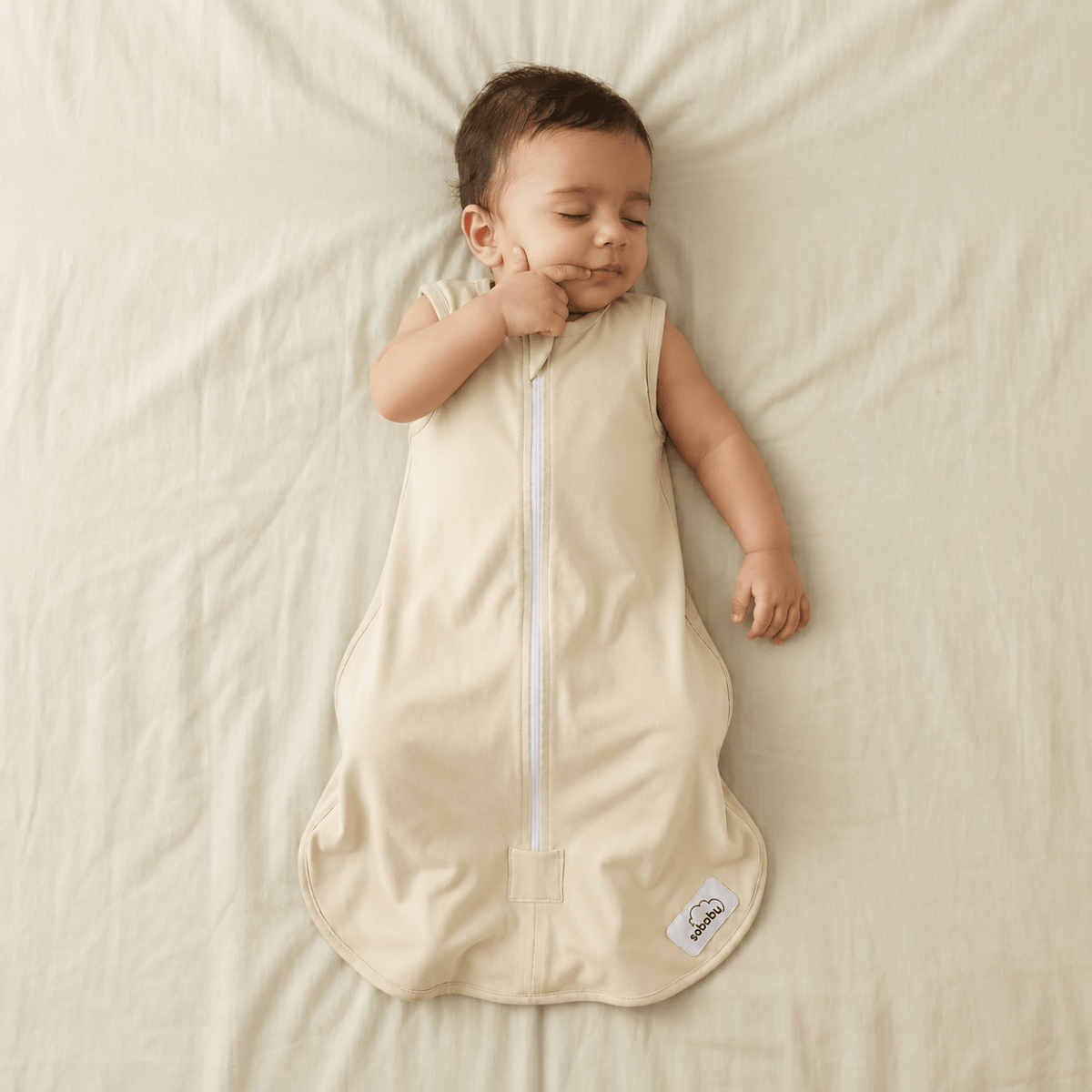 Sandy Whisper Beige | Sobabu Classic Sleepsack – Breathable Wearable Sleep Sack Blanket & Sleeping Bag for Babies - Sobabu