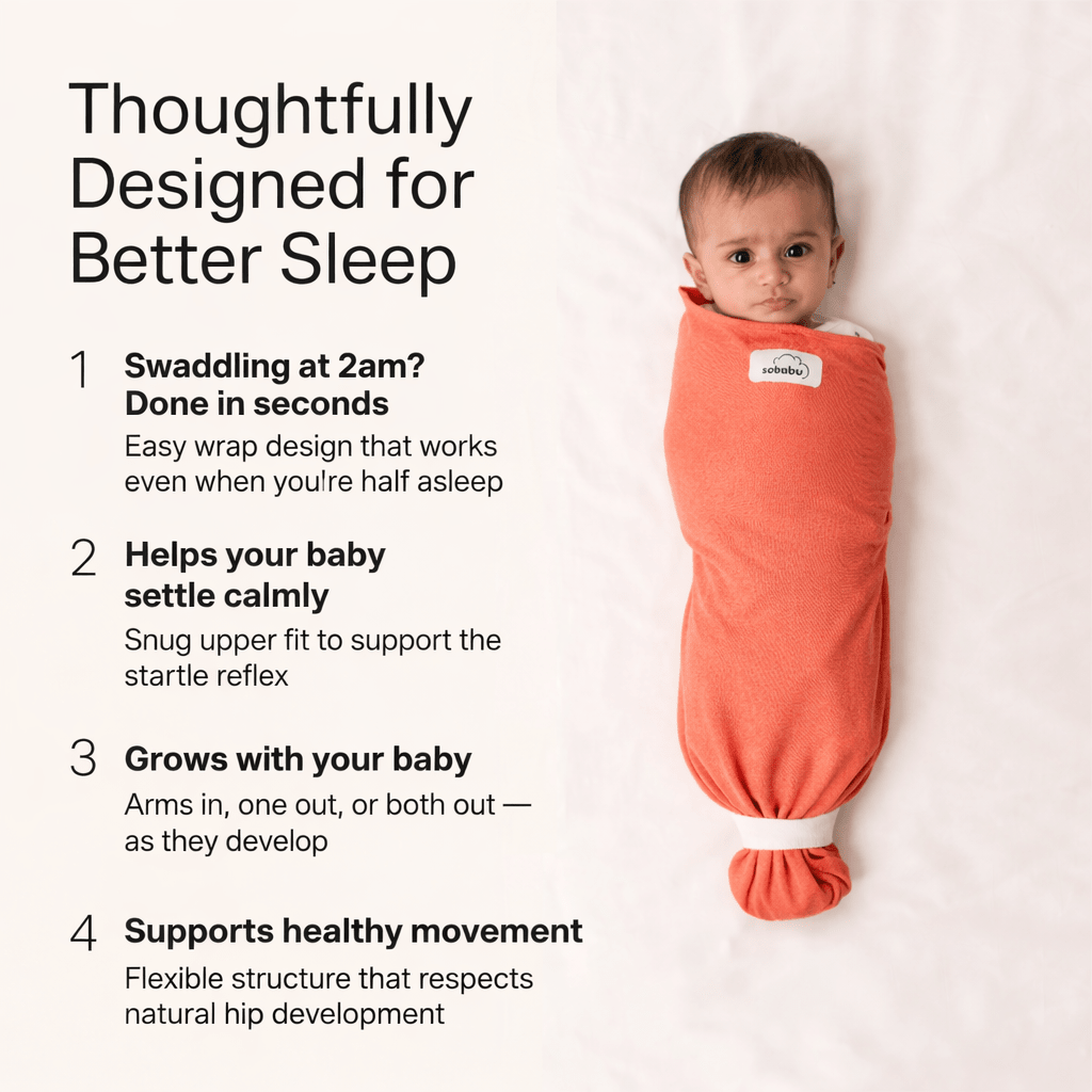 Sobabu Newborn Swaddle Wrap in Premium Soft Cotton - Sobabu
